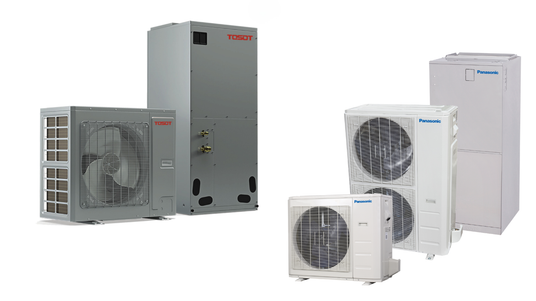 TOSOT and Panasonic Heat Pump Systems