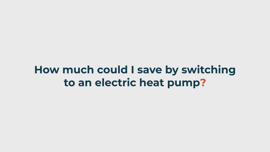 How much could I save by switching to an electric heat pump? 1Click